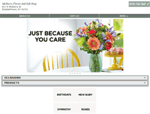 Tablet Screenshot of mulberryfloristandgifts.com